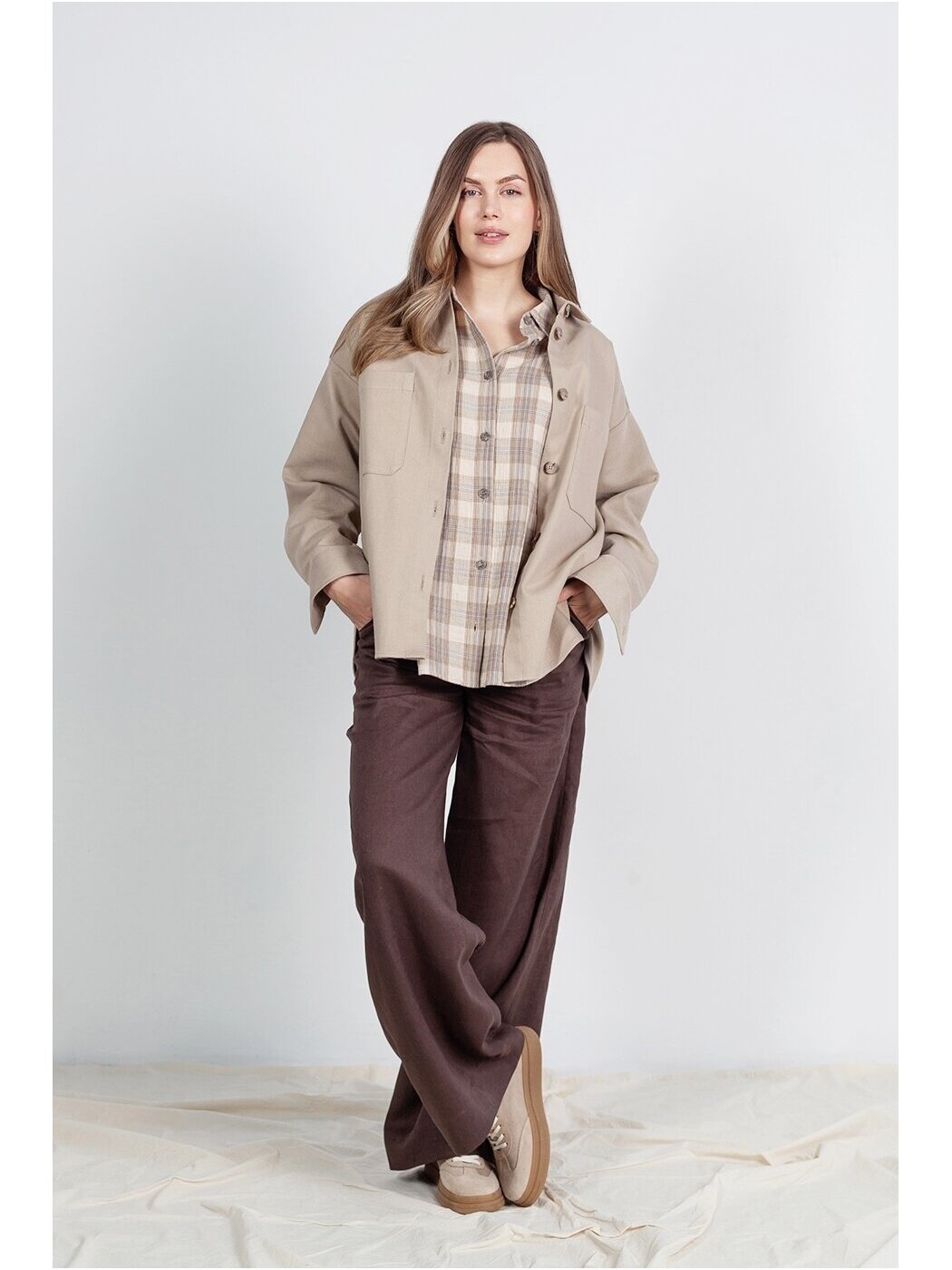 SAVITI LININĖS PLAČIOS KELNĖS "MADRID LINEN"- RUDOS 2 SAVITI LININĖS PLAČIOS KELNĖS "MADRID LINEN"- RUDOS 2