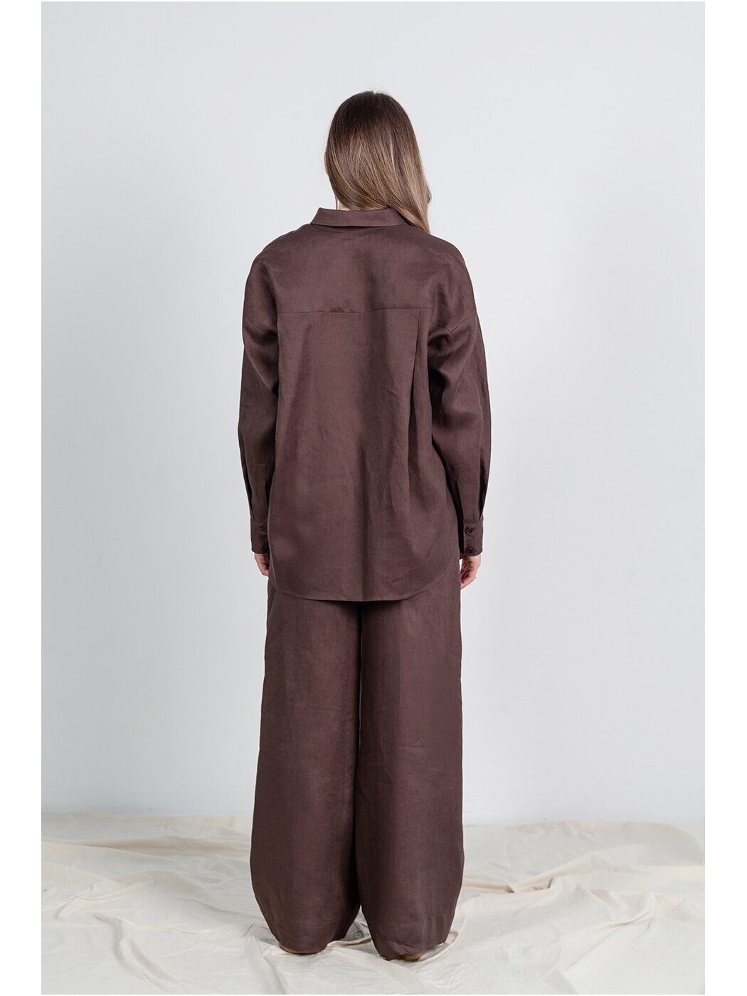 SAVITI LININĖS PLAČIOS KELNĖS "MADRID LINEN"- RUDOS 3 SAVITI LININĖS PLAČIOS KELNĖS "MADRID LINEN"- RUDOS 3