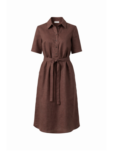 Saviti LININĖ RUDA SUKNELĖ  "TORINO LINEN"