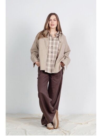 SAVITI LININĖS PLAČIOS KELNĖS "MADRID LINEN"- RUDOS 2 SAVITI LININĖS PLAČIOS KELNĖS "MADRID LINEN"- RUDOS 2