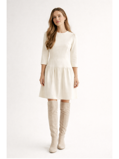 Shopytė balta mini suknelė