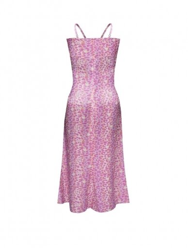 SILE rausva šilkinė suknelė  Purple Leopard Rhapsody 3