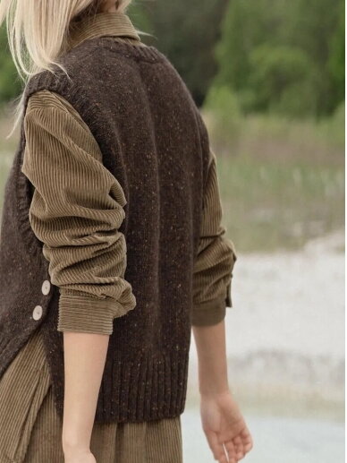 WOOL HOUSE MOHAIR & MERINO WOOL TWEED VEST GABBI 5 WOOL HOUSE MOHAIR & MERINO WOOL TWEED VEST GABBI 5