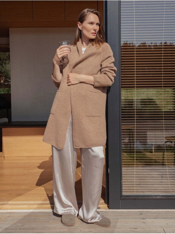 WOOL HOUSE  MERINO AND CASHMERE CARDIGAN SARA