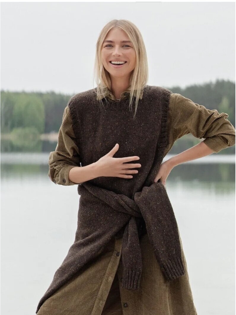WOOL HOUSE MOHAIR & MERINO WOOL TWEED VEST GABBI WOOL HOUSE MOHAIR & MERINO WOOL TWEED VEST GABBI